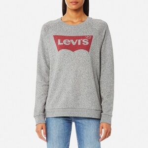 Levi's Gray Sweatshirt with Red Logo women’s size Medium